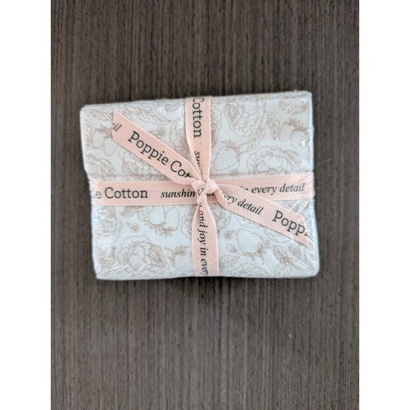 Bloom & Berries Fat Quarter Bundle 6pc Low Volume Quilting Fabric Poppie Cotton - Picture 3 of 6